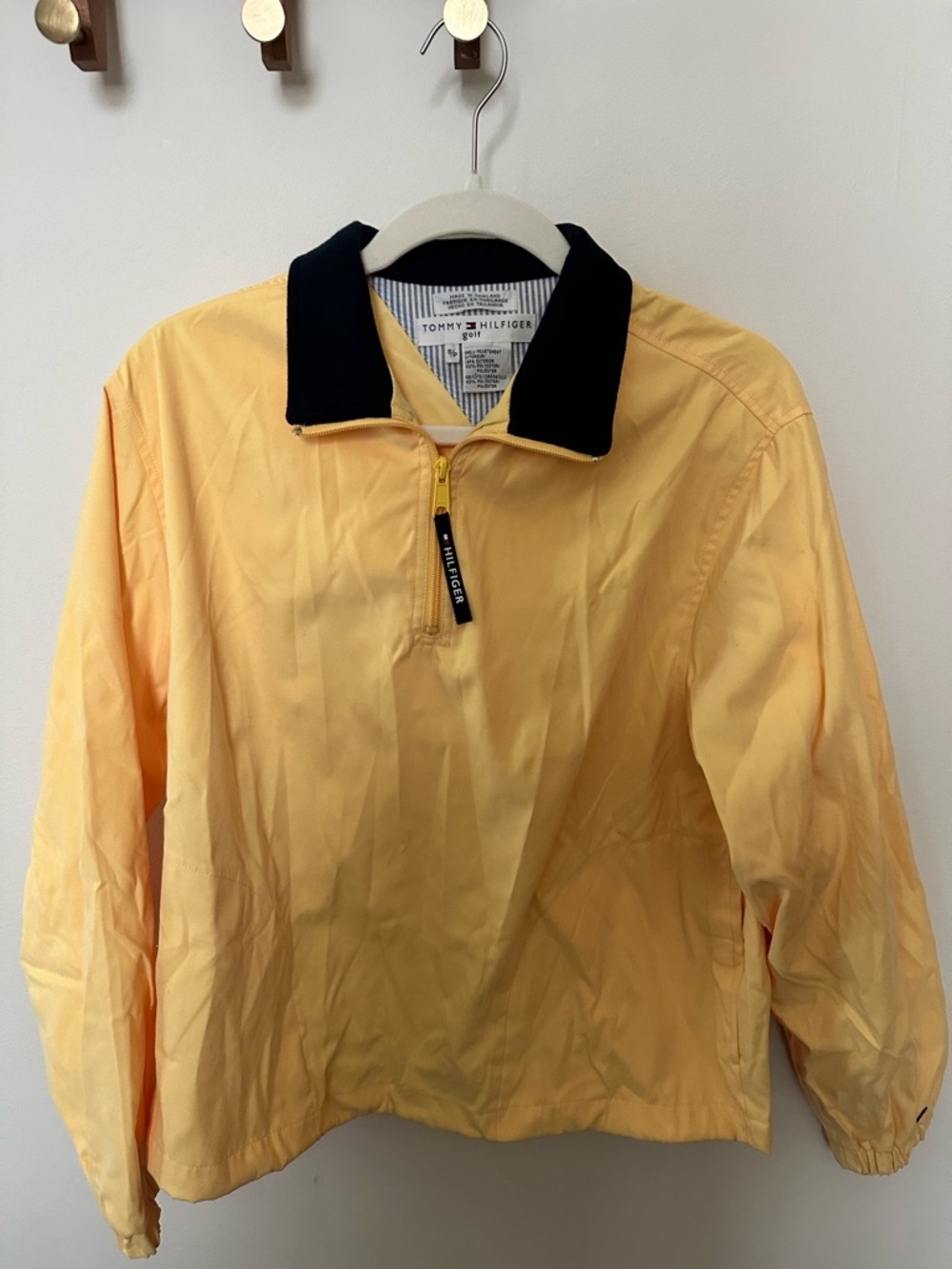 Tommy Hilfiger Yellow Pullover Windbreaker